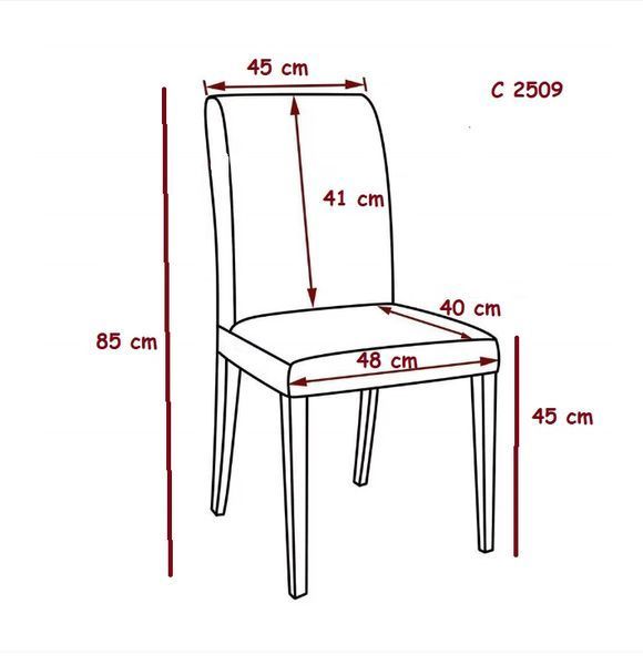 Scaun C2509 HLR 7 metal/tesatura 49325 - foto