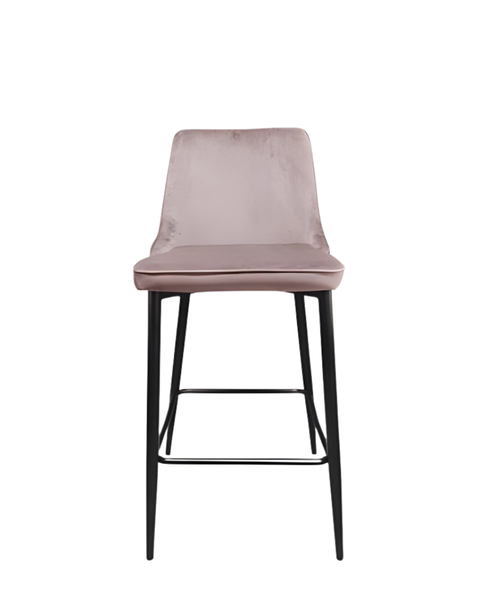 Scaun bar Clasic Pudra metal/țesătură 38668 - foto