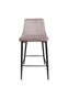 Scaun bar Clasic Pudra metal/țesătură 38668 - foto produsului 2