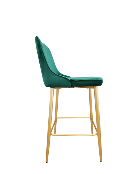 Scaun bar Clasic metal/catifea 38666 - foto