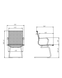 Кресло Slim CF LB NET PX-01 металл/ткань 41716 - фото товара 4
