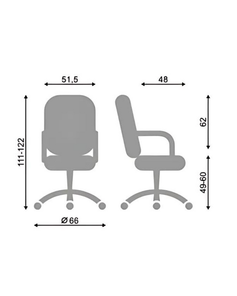 Fotoliu Elly ECO-07 metal/țesătură/TILT 31252 - foto