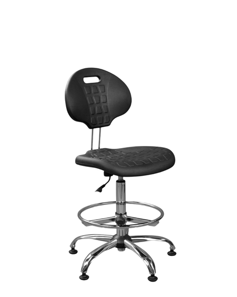 Fotoliu Laborant GTS Ring Base Chrome metal/plastic 30282 - foto