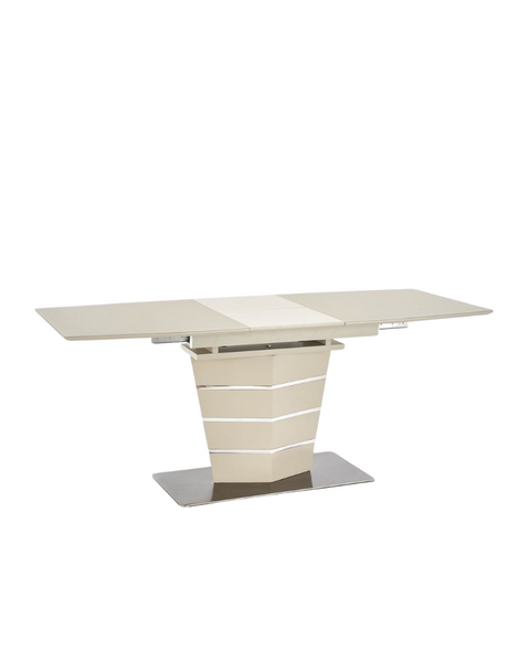 Masa Sorento MDF lăcuit/metal/sticlă securizată 180*80 42855 - foto