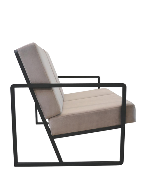 Canapea Milton metal/țesătură 49709 - foto