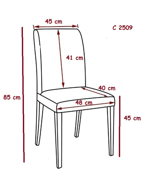 Scaun C2509 HLR 20 metal/tesatura 49324 - foto