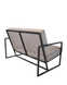 Canapea Milton metal/țesătură 49709 - foto produsului 4