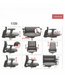 Fotoliu Runner 172II plastic/plasă/țesătură 39833 - foto produsului 4