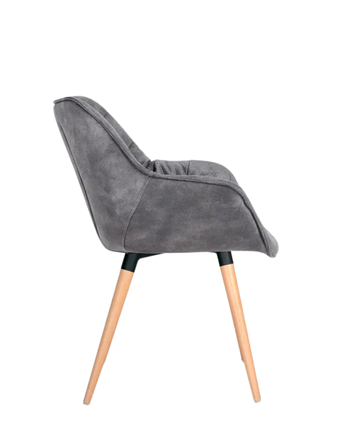 Scaun Vensan wood, black, 1.007 PL-16 metal/țesătură 40586 - foto