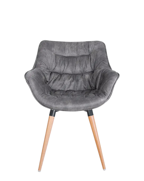 Scaun Vensan wood, black, 1.007 PL-16 metal/țesătură 40586 - foto