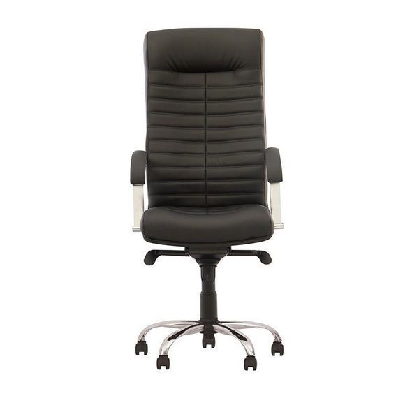 Fotoliu Orion Steel Chrome LE-A metal/piele naturală/multiblock 5341 - foto