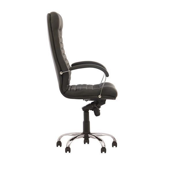 Fotoliu Orion Steel Chrome LE-A metal/piele naturală/multiblock 5341 - foto
