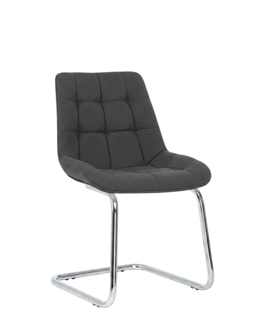 Scaun Nicole CF chrome (BOX-2) SORO-95 metal/țesătură 41547 - foto