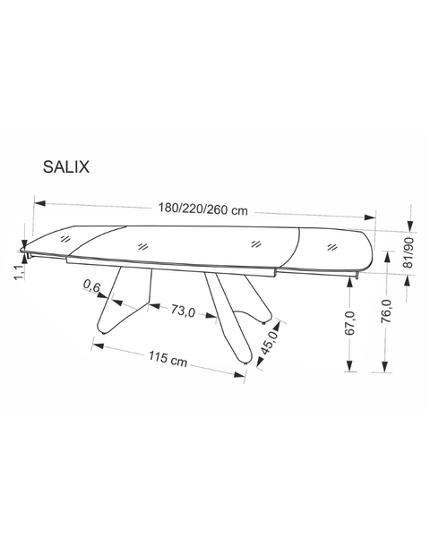 Стол Salix 47677 - фото