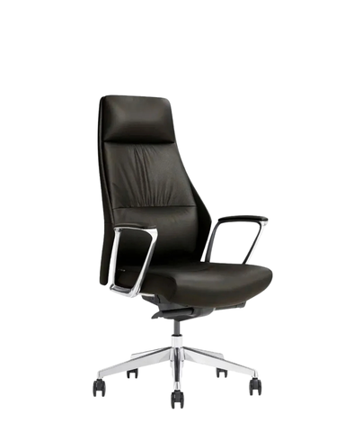 Fotoliu Polo metal/piele naturală 48853 - foto