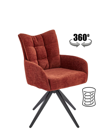 Fotoliu K540 metal/țesătură 49097 - foto