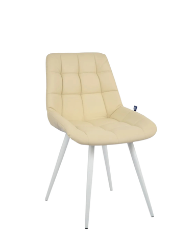 Scaun Nicole HN alb ECO-07 metal/piele ecologica 36608 - foto