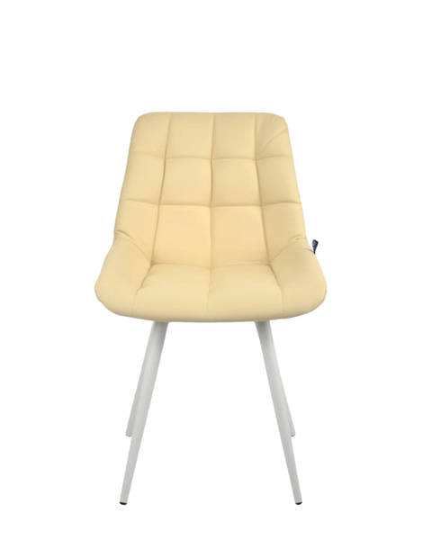 Scaun Nicole HN alb ECO-07 metal/piele ecologica 36608 - foto