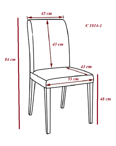 Scaun C1814-1 HLR 7 metal/tesatura 49347 - foto