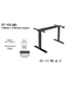 Masa cu suport electric ET123 (IB) BL, blat PAL0110 alb, 1400x700 (ET2) 39729 - фото товара 4