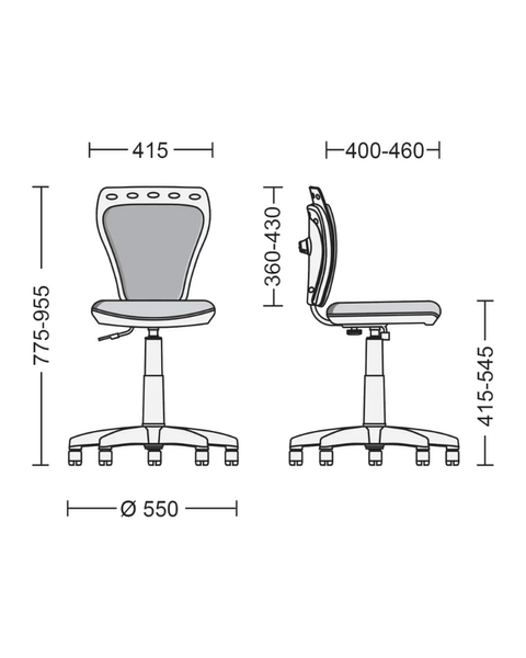 Fotoliu Ministyle GTS plastic/tesatura/TILT 48125 - foto