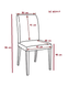 Scaun DC6014-P HLR22 metal/tesatura 49344 - foto produsului 2