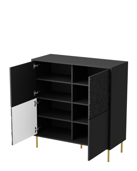 Comoda BULLET KM-2 metal/placaj laminat/MDF laminat 40554 - foto