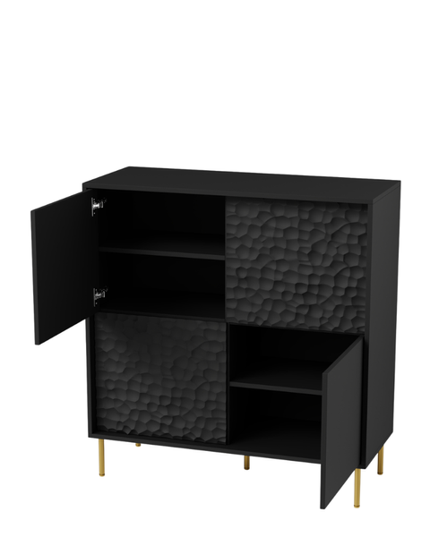 Comoda BULLET KM-2 metal/placaj laminat/MDF laminat 40554 - foto