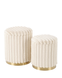 Set Puf Fido 2 MDF/țesătură 49090 - foto produsului 1