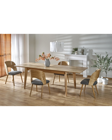 Masa Edmondo lemn/MDF cu furnir natural 240*90 44822 - foto