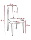 Scaun C2512 UF865-02 metal/velur 49341 - foto produsului 2