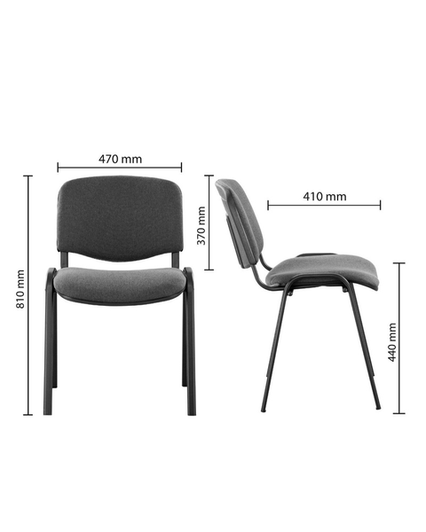 Scaun ISO metal/piele ecologică 1562 - foto