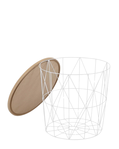 Masa Mariffa metal/MDF cu furnir natural 42*42 26290 - foto