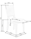 Scaun Sorbus metal/țesătură 28408 - foto produsului 5