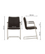 Scaun Desilva Arm chrome ECO30 metal/piele ecologică 13080 - foto produsului 4