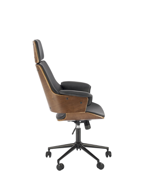 Fotoliu Weber metal/piele artificială/TILT 47432 - foto
