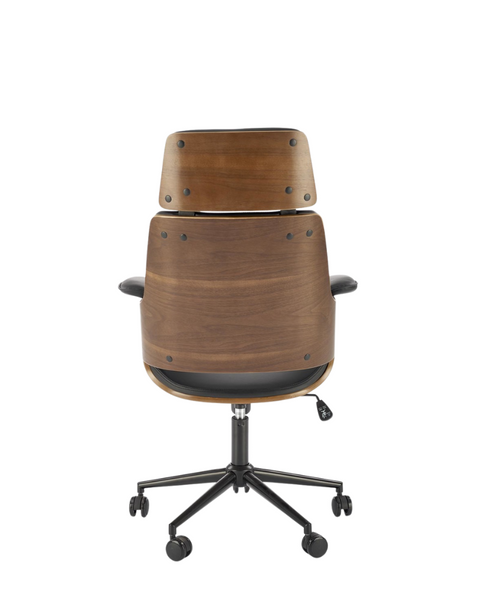 Fotoliu Weber metal/piele artificială/TILT 47432 - foto