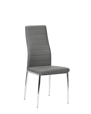 Scaun Sicilia chrome metal/piele artificială 50447 - foto