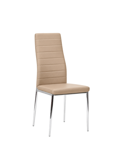 Scaun Sicilia chrome metal/piele artificială 50446 - foto