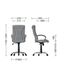 Fotoliu Elly TILT CHR68 SORO-34 metal/țesătură/TILT 35951 - foto produsului 2