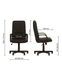Fotoliu Manager Steel Chrome ECO-30 metal/piele ecologică/Anyfix 6890 - foto produsului 4