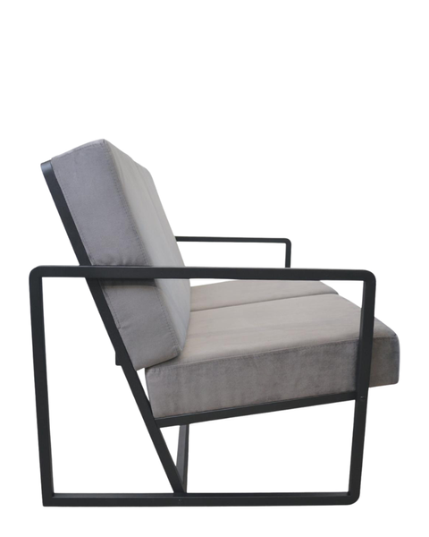 Canapea Milton metal/țesătură 49705 - foto