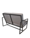 Canapea Milton metal/țesătură 49705 - foto produsului 4