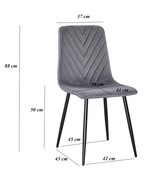 Scaun DC5012 S HLR22 metal/tesatura 49319 - foto