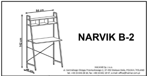 Стол Narvik B-2