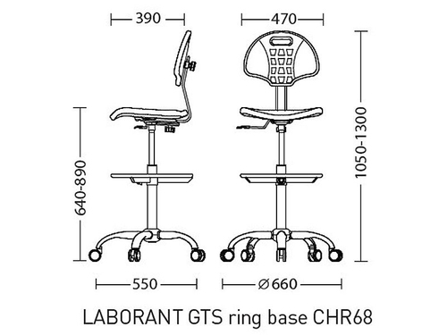 Кресло Laborant GTS Ring Base